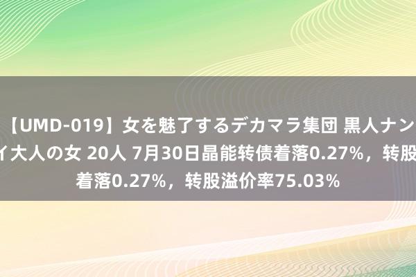【UMD-019】女を魅了するデカマラ集団 黒人ナンパ エロくてイイ大人の女 20人 7月30日晶能转债着落0.27%，转股溢价率75.03%