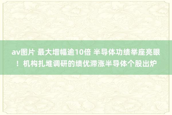 av图片 最大增幅逾10倍 半导体功绩举座亮眼！机构扎堆调研的绩优滞涨半导体个股出炉