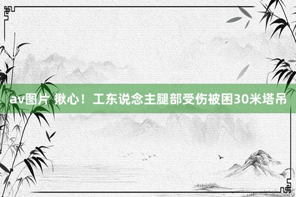 av图片 揪心！工东说念主腿部受伤被困30米塔吊